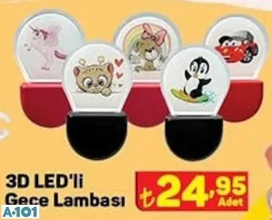 3D LEDLİ GECE LAMBASI 3D LEDLİ GECE LAMBASI